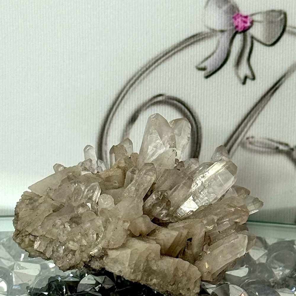 Crystal Cluster quartz rock healing crystal geode clear energy healing